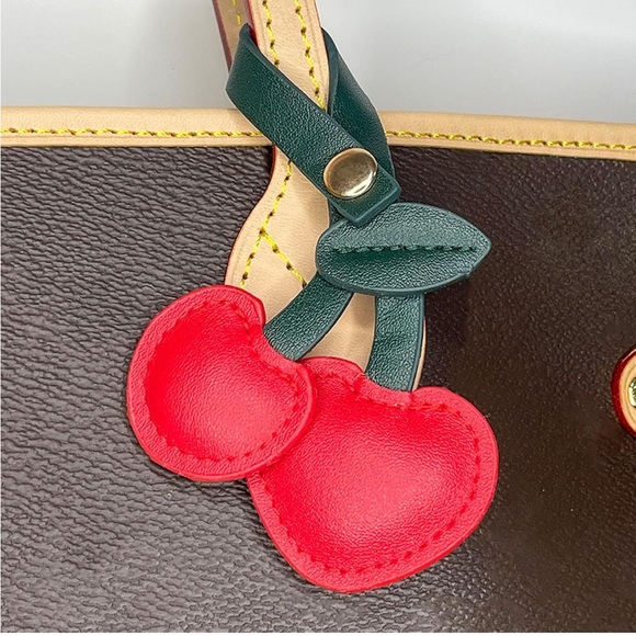 🍒 Cherry Plush Pendant Keychain Charm Classic NWT - Picture 7 of 7